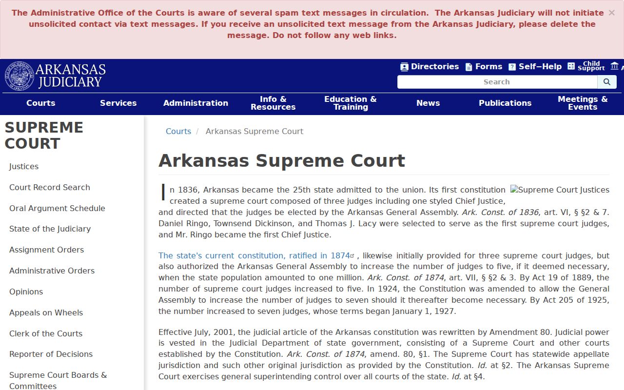 Sharp County docket search appellate layer