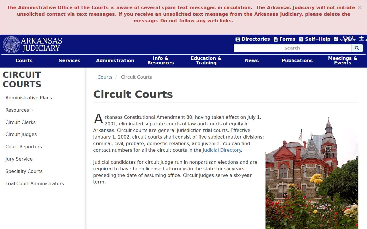 Sharp County criminal court docket jurisdiction
