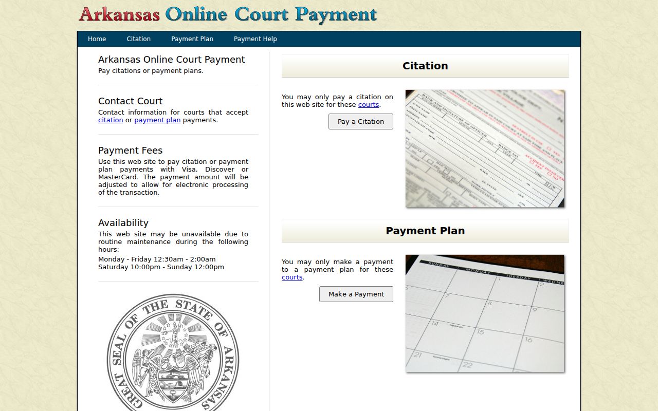 Sharp County traffic court eTraffic payment portal